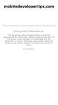 Mobile Screenshot of mobiledevelopertips.com