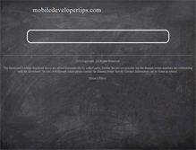 Tablet Screenshot of mobiledevelopertips.com